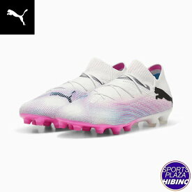 プーマ(puma) サッカー フューチャー 7 アルティメット HG/AG スパイク (24ss) 土/人工芝用 PUMA White-PUMA Black-Poison Pink 10770201【SS2406】