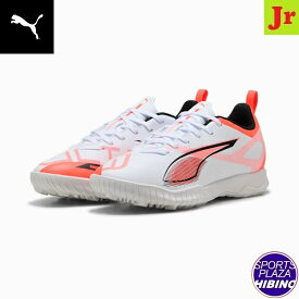 プーマ(puma) サッカーシューズ Ultra 5 Play TT + MID JR ウルトラ トレーニングシューズ (25ss) ジュニア PUMA White-PUMA Black-Glowing Red 10833201