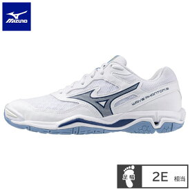 ミズノ(mizuno) ハンドボールシューズ WAVE PHANTOM 3 ウェーブファントム3 (25ss) ホワイト×ネイビー X1GA226027