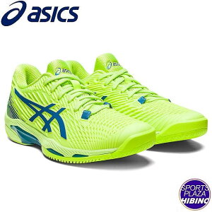 アシックス(asics) テニスシューズ SOLUTION SPEED FF 2 ソリューション スピード (23aw) ベリンダ・ベンチッチ選手着用モデル オールコート用 レディース Hazard Green/Reborn Blue 1042A136-300【SS2509】【TNsale