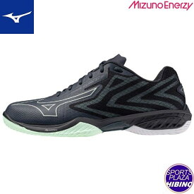 ミズノ(mizuno) バドミントンシューズ WAVE CLAW EL 2 WIDE ウエーブクロー (25ss) ライトグレー×ホワイト×グリーン 71GA258465