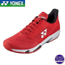 ヨネックス(yonex) テニスシューズ パワークッションアドアクセル メンGC (24aw) クレー・砂入り人工芝コート用 3E相当 レッド×ホワイト SHTAAMG-713【SS2603】