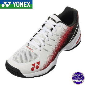 ヨネックス(yonex) テニスシューズ パワークッション チームワイド GC ホワイト×レッド 4E SHTTWGC-114【TNsale】【SS2603】
