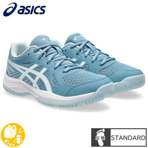 �A�V�b�N�X (asics) �o���[�{�[�� �V���[�Y UPCOURT 6 GS �A�b�v�R�[�g �W���j�A (25aw) Saba Blue/White 19.0-25.0cm �X�^���_�[�h���X�g 1074A045-403�ySS2603�z