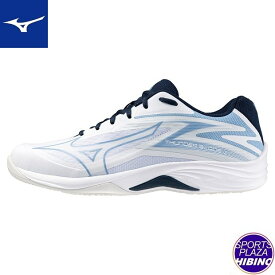 ミズノ(mizuno) バレーボールシューズ THUNDER BLADE Z サンダーブレード シューズ (24ss) ホワイト×サックス×ネイビー V1GA237053【SS2512】