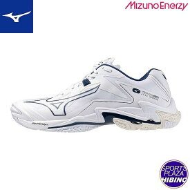 ミズノ(mizuno) バレーボールシューズ WAVE LIGHTNING Z8 ウエーブライトニング シューズ (25ss) MIZUNO ENERZY搭載 ホワイト×ネイビー V1GA240061【SS2512】