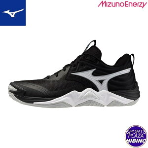 ミズノ(mizuno) バレーボールシューズ WAVE MOMENTUM ELITE ウエーブモーメンタム シューズ (25aw) ブラック×メタリックグレー×ブルー V1GA251254