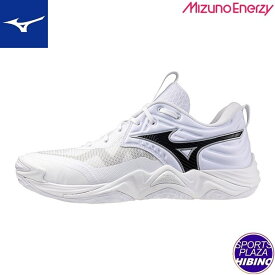 ミズノ(mizuno) バレーボールシューズ WAVE MOMENTUM ELITE WIDE ウエーブモーメンタム ワイド シューズ (25aw) ホワイト×ブラック V1GA251351【SS2512】