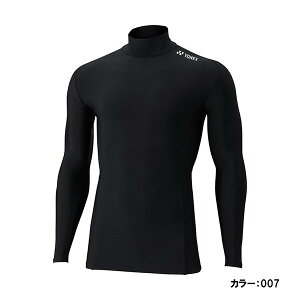 ヨネックス(yonex) ハイネック長袖シャツ アンダーシャツ ユニセックス メンズ (20ss) ブラック ストレッチ stbf1015-007【ss2109】