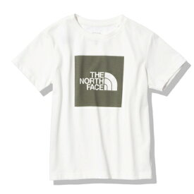 ザ・ノースフェイス(THE NORTH FACE) 半袖Tシャツ S/S カラードスクエアーロゴティー S/S Colored Square Logo Tee キッズ ジュニア (23ss) ホワイト ニュートープ NTJ32361-WN【SS2406】