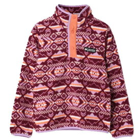 コロンビア (Colombia) ヘルべチアハーフスナップフリース ジュニア キッズ (23aw) レッド ピンク Marionberry Checkered Peaks Gumdrop AY1012-616【mkd】【OUTsale】