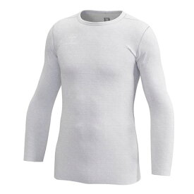 【クロネコゆうパケットOK】ヒュンメル(hummel) サッカー アンダーウエア あったか丸首インナーシャツ 男性用 長袖 下着 クルーネック メンズ (23aw) ホワイト HAP5157C-10【SCsale】【SS2512】