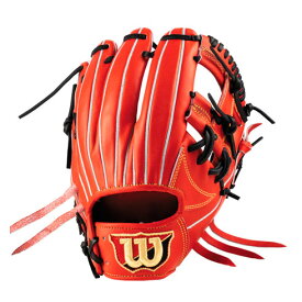 ウィルソン (Wilson) 一般硬式野球 グローブ グラブ WILSON STAFF DUAL DS型 ウィルソンスタッフデュアル 内野手用 (24ss) Eオレンジ 小さめ WBW101051【BBP10】【SS2512】