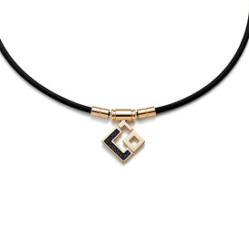 【タオル付き】コラントッテ (colantotte) スポーツ 磁気ネックレス TAO ネックレス スリム AURA mini シャンパンゴールド　ブラックラメ DAAAI-3890