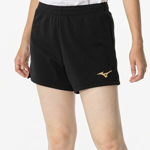 ミズノ(mizuno) バレーボールウエア ゲームパンツ レディース ショートパンツ 短パン (24ss) ブラック×ゴールド V2MBB20295【SS2506】