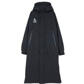 スボルメ (svolme) サッカー ウエア アウター ロングコート 発熱中綿ベンチコート (24aw) ブラック M-XL 1243-31104-010【SS2512】