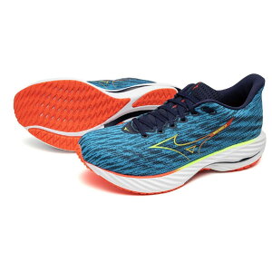 ミズノ (MIZUNO) ランニングシューズ ウエーブライダー28 SW メンズ (25ss) ブルー 25.5-27.5cm スーパーワイド 4E相当 J1GC2404-56 J1GC240456