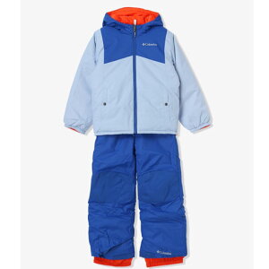 コロンビア (Columbia) アウトドアウェア ダブルフレーク2 セット ジュニア リバーシブル (24aw) ブルー 雪遊び スキー 上下セット XXS-XS SA5101-477