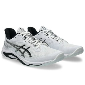 アシックス (asics) バレーボールシューズ NETBURNER BALLISTIC FF 4 ネットバーナー ユニセックス (25aw) ホワイト×ブラック 22.5cm-29.0cm 1053A070-100【SS2512】