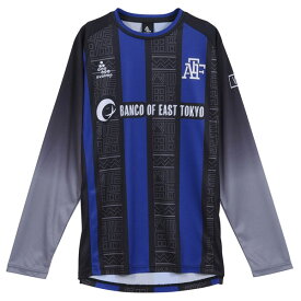 スボルメ (svolme) サッカー フットサル ウエア プラシャツ 長袖Tシャツ FB中世ヨーロッパロングTRトップSDG (25aw) ブラック×ネイビー M-L 1253-45300-012