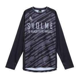 スボルメ (svolme) サッカー フットサル ウエア プラシャツ プラT 長袖Tシャツ FBインプルーブロングTRトップSDG (25aw) ブラック S-XL 1253-45400-010