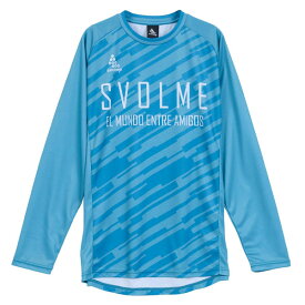 スボルメ (svolme) サッカー フットサル ウエア プラシャツ プラT 長袖Tシャツ FBインプルーブロングTRトップSDG (25aw) ブルー×グレー S-XL 1253-45400-026