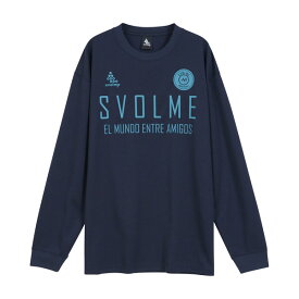 スボルメ (svolme) サッカー フットサル ウエア プラシャツ プラT 長袖Tシャツ FBロゴロングプラT SDG (25aw) ネイビー S-XL 1253-45500-032