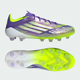 アディダス (adidas) サッカースパイクシューズ F50 Elite HG/AG Japan エリート ジャパン ユニセックス (25aw) パープル×イエロー 25.5-27.5cm JH7645