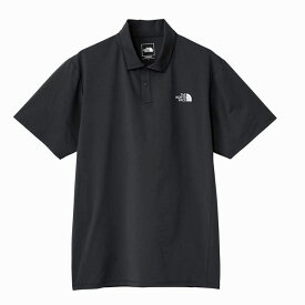 ザ・ノース・フェイス (THE NORTH FACE) アウトドア 半袖ポロシャツ ショートスリーブテックポロ メンズ (25ss) ブラック M-XL NT22598-K