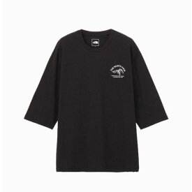 ザ・ノース・フェイス (THE NORTH FACE) アウトドア 七分袖Tシャツ クォータースリーブワンポイントロゴティー メンズ (25ss) ブラック M-XL NT32537-K