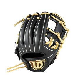 ウィルソン (wilson) 女子ソフトボール用グローブ WilsonBear DUAL ウィルソンベアーデュアル 内野手用 (25aw) ブラック×ブロンド 11.5インチ WBW103923