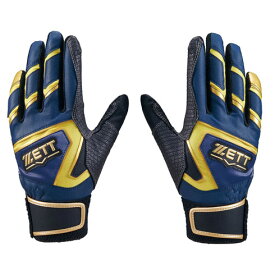 ゼット (ZETT) 少年野球 ゼロワンステージ バッティンググローブ 手袋 両手用 ジュニア (25aw) ネイビーxイエロー JS-JL BG19202JA-2953