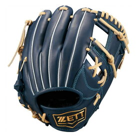 ゼット (ZETT) 少年野球 軟式グローブ ゼロワンステージ 内野手用 二塁手遊撃手用 セカンド サード ジュニア (25aw) ネイビーxPブラウン M BJGB71510F-2932