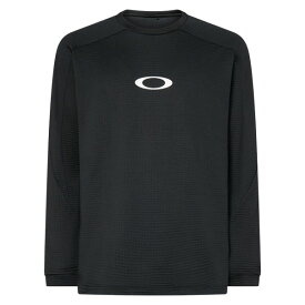 オークリー (Oakley) トレーニングウエア 長袖Tシャツ Enhance Light Grid L/S Crew 5.7 メンズ (25aw) ブラック S-L FOA408123-02E