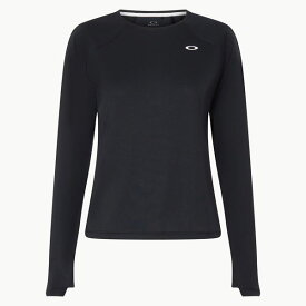 オークリー (Oakley) トレーニングウエア 長袖Tシャツ Radiant Qd Op L/S Tee 10.0 レディース (25aw) ブラック S-M FOA500879-02E