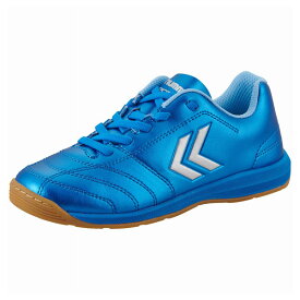 ヒュンメル (hummel) フットサルシューズ トレシュー アピカーレ5 IN Jr. SUPERWIDE ジュニア (25aw) サックスxシルバー ブルー 22.0-24.0cm HJS5125-7595