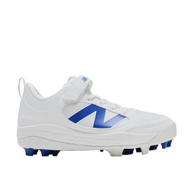 ニューバランス (newbalance) 少年野球 スパイクシューズ 3000v7 Youth Rubber Molded ジュニア マジックテープ (25aw) ホワイト 20.0-24.0cm JA3000D7 W