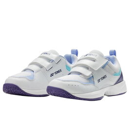 ヨネックス (yonex) テニスシューズ パワークッションプロムーブジュニア GC ホワイトxサックス 19.0-21.0cm SHTPJVG-063
