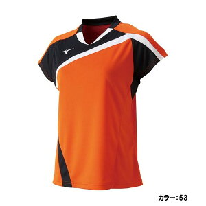 ミズノ(mizuno) ゲームシャツ(ラケットスポーツ) シャツ レディース (18aw) フレイムオレンジ 72ma820553【P8T】【SS250950】