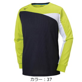 ミズノ(mizuno) TL Tシャツ/長袖 Tシャツ (19SS) ライムグリーン×ブラック 32MA914037【決算P10】【SS2403】