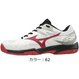 ミズノ(MIZUNO) ブレイクショット 2 OC テニスシューズ (19ss) ホワイト×レッド×ブラック 61GB194162【P50904】【決算P10】【SS2403】