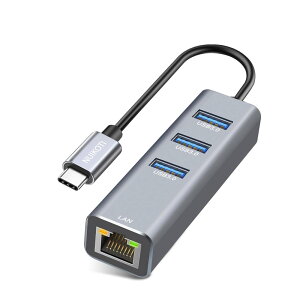 USB-C LANϊA_v^[ NUIKOTI LLANA_v^[1000Mbps 1GbpsʐM USB3.0|[g 5Gbpsf[^] Switch Type C LLANϊA_v^[AΉMacBook Pro/Air 2021/20/19, iPad Pro 2021, Chromebook, XPS, Surf
