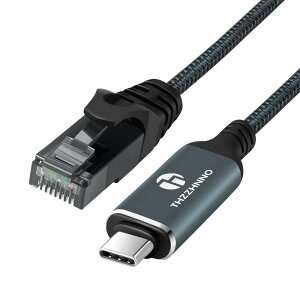 Thzzhnno USB-C LANA_v^[ P[u 10MALLANϊA_v^[ Type-C to RJ45 MKrbgC[TlbgP[u ڐڑ Thunderbolt 3/4 MacBook ProAi Phone 15V[YAGalaxy S24