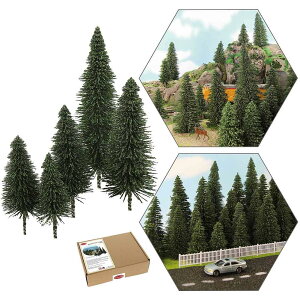 松の木モデル 樹木 モデルツリー ツリー模型 38本 HO OOゲージ用 5.2-12.6cm風景 箱庭 鉄道模型 建物模型 情景コレクション ジオラマ 教育 DIY