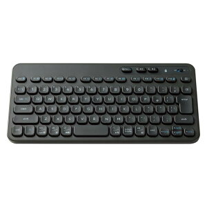 エレコム ワイヤレス キーボード Bluetooth メンブレン式 コンパクト 2台接続切替 Caps Lock機能無効化スイッチ搭載 OS自動識別 500万回高耐久キー採用 抗菌 Windows/macOS/ChromeOS/iOS/iPadOS/Android 対応 ブ