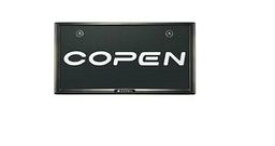 DAIHATSU COPEN　ダイハツ コペン【LA400K】　ナンバーフレームセット(コペン)【ダークブラックメッキ調】[08400-K2291×2]