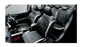 ダイハツ ロッキー【A202S A201S A210S】　シートカバー(HEV用)(本革風)【ブラック／シルバー】[08220-K1133]