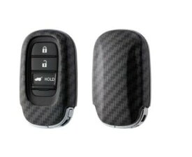 メール便可　ホンダ ヴェゼル【RV3/RV4/RV5/RV6-100】　キーカバー(樹脂製／デラックス)【イミテーションカーボン】[08F44-PM4-090E]