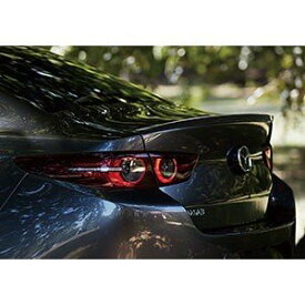 純正アクセサリー　マツダ　MAZDA3　BP　H31～　セダン用　外装ドレスアップ用品　リアスポイラー（リップタイプ）　マシーングレープレミアムM　B0J8V49202M