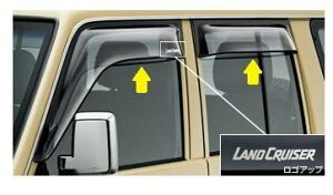 TOYOTA(トヨタ) 純正部品 LAND CRUISER 70 ランドクルーザー70 【GRJ79K GRJ76K】 サイドバイザー RVワイド 08611-60210